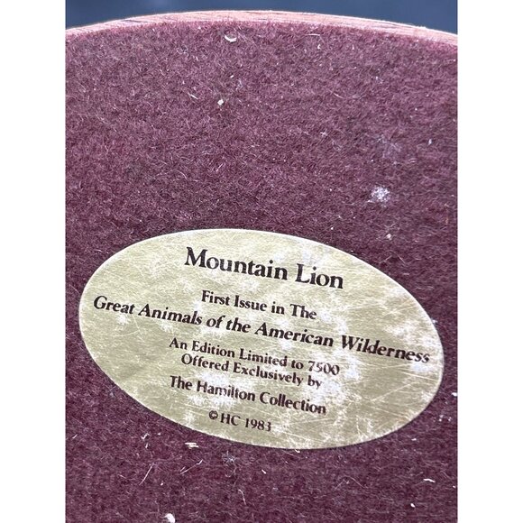 Hamilton Collection Limited Edition Majestic Wildlife Of North America Mountain - Picture 6 of 6